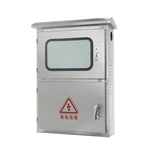 Caixa de aço inoxidável para conexão à rede elétrica de painéis fotovoltaicos externos