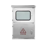 Caixa de aço inoxidável para conexão à rede elétrica de painéis fotovoltaicos externos