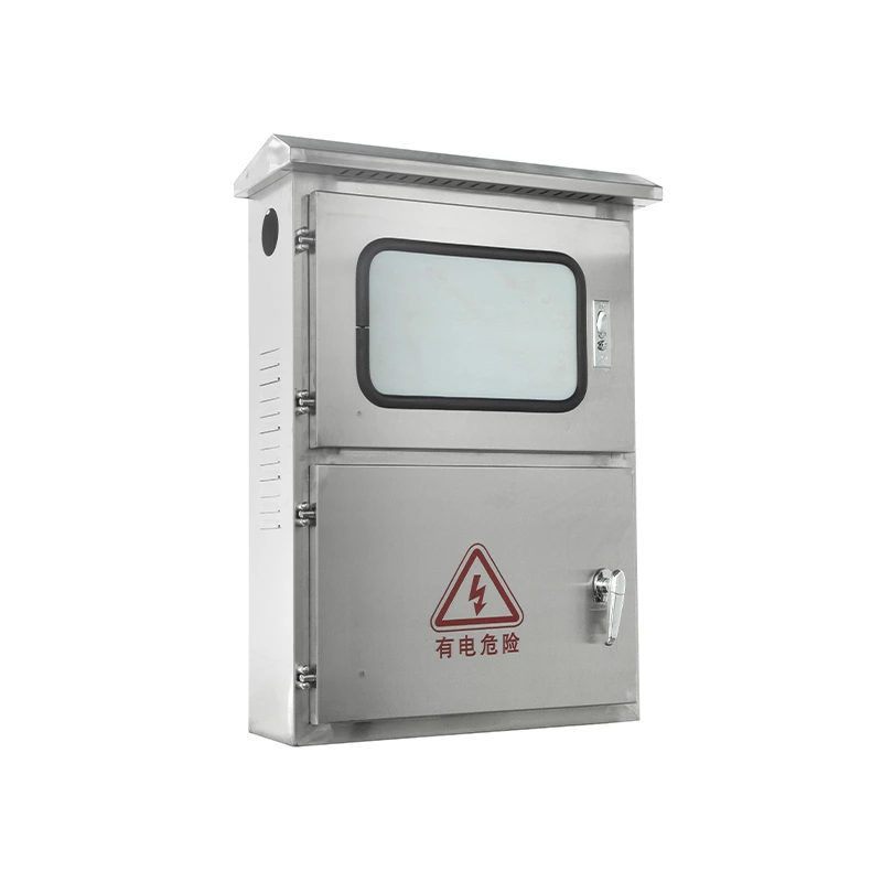 Caixa de distribuição CA/CC para painéis fotovoltaicos em aço inoxidável