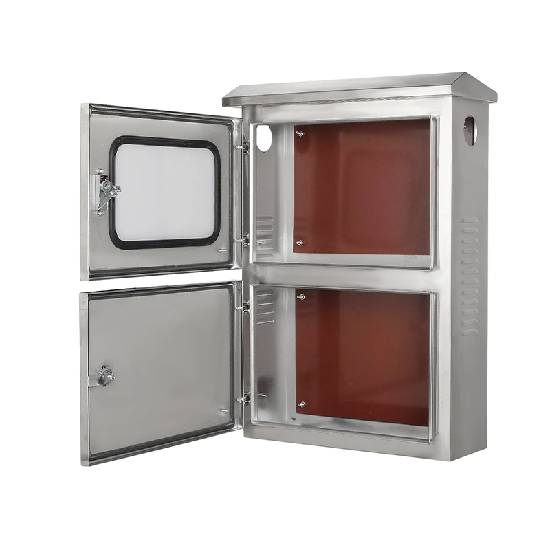 Caixa de distribuição CA/CC para painéis fotovoltaicos em aço inoxidável