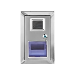 Caixa de parede para medidor de energia elétrica em aço inoxidável