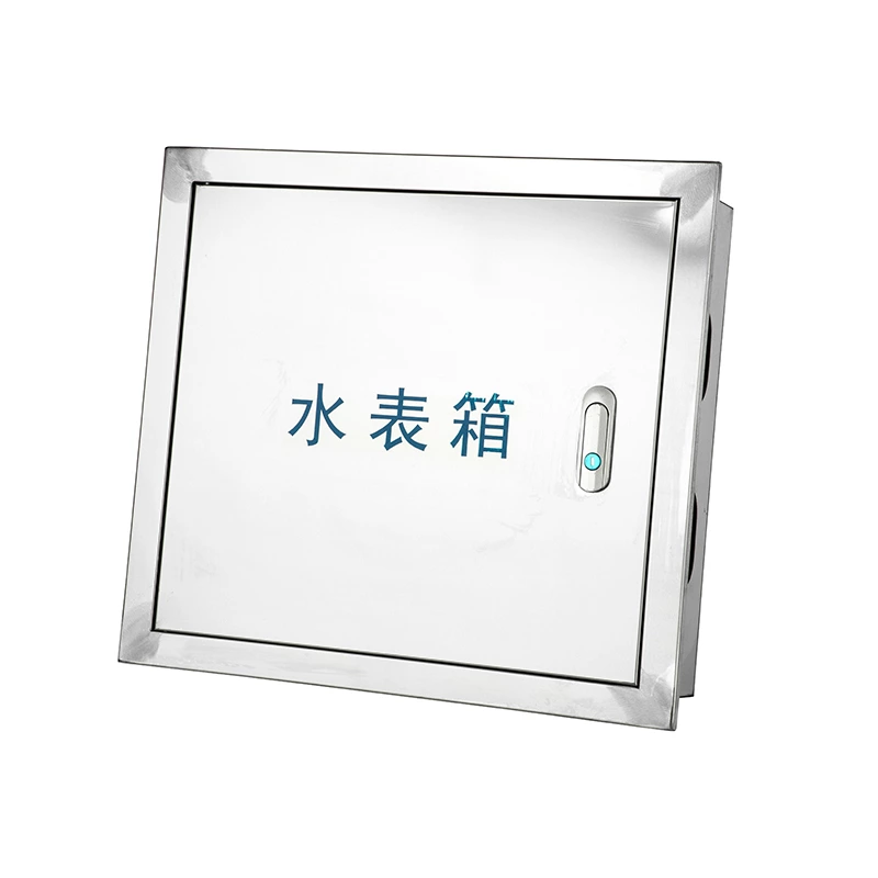 Caixa de medidor de água em aço inoxidável para montagem na parede