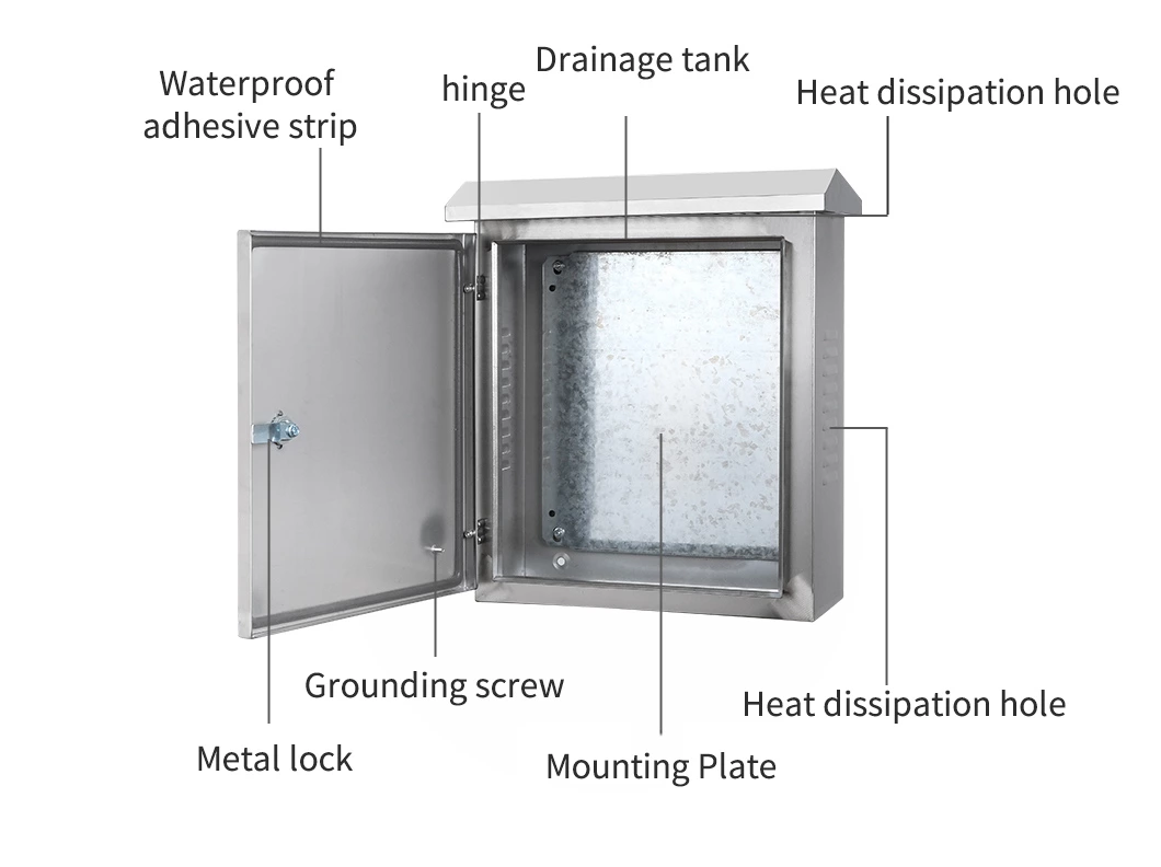 Gabinete/Caixa de proteção externa em aço inoxidável resistente às intempéries