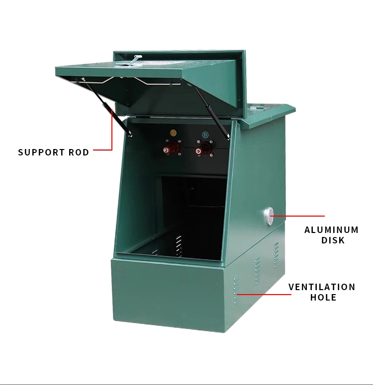 Caixa de distribuição de cabos externa DFW-12, caixa de proteção elétrica, fonte de alimentação chaveada.