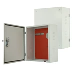 Caixa de carregador para veículos elétricos com orifícios pré-perfurados.