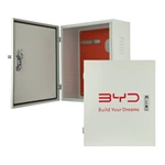 Caixa de proteção para carregador de veículos elétricos com trava.