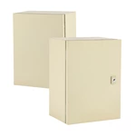 Armário elétrico externo com porta com fechadura