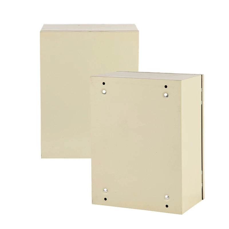 Caixa elétrica à prova d'água para iluminação de jardim.