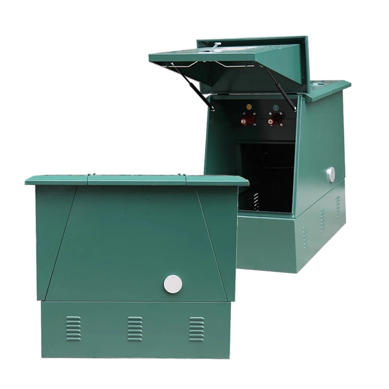 Caixa de derivação para cabos de alta tensão para uso externo, modelo DFW-12, 630A, com conector de encaixe, para distribuição de energia.