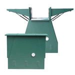 Caixa de distribuição externa em aço inoxidável para cabos de alta tensão DFW-12/630, 10 kV, uma entrada e três saídas.