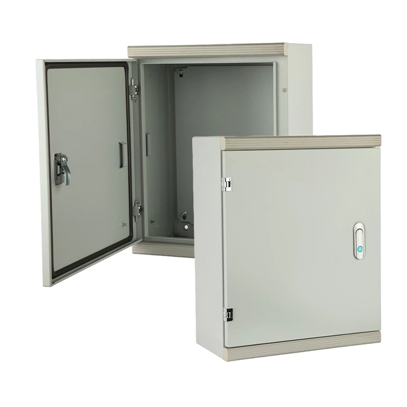 Caixa elétrica de montagem em superfície com entradas para eletroduto