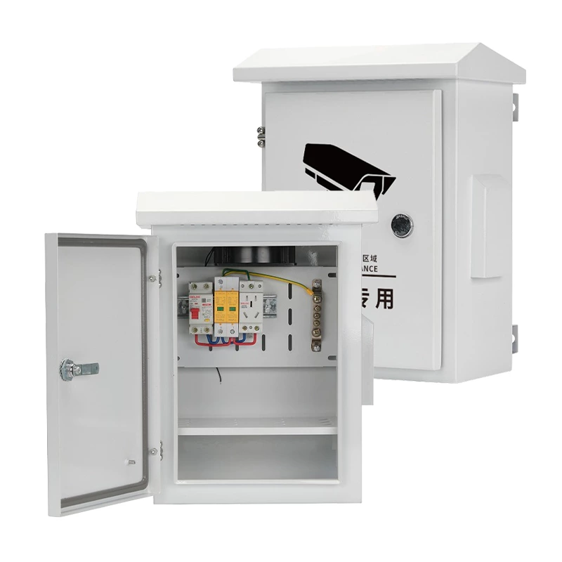 Caixa à prova de intempéries para monitoramento externo