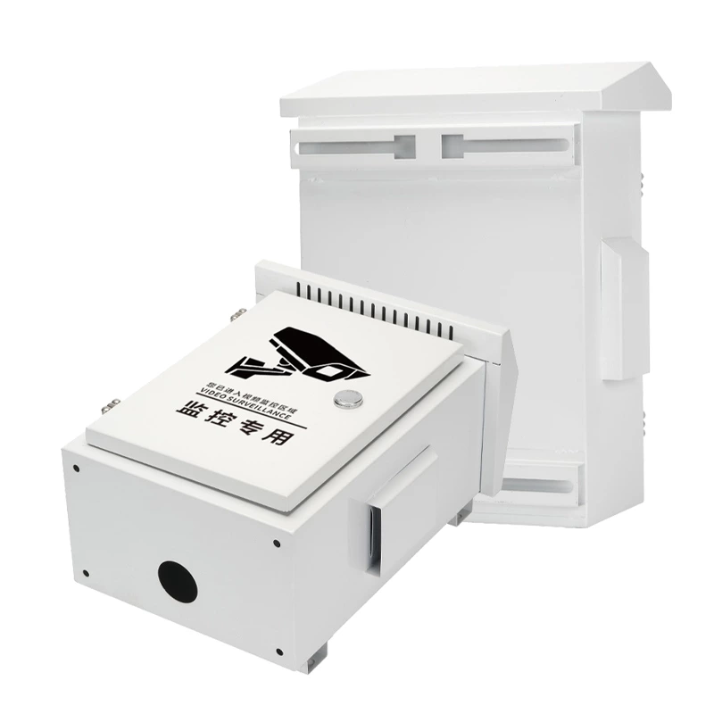 Armário de monitoramento à prova de intempéries para uso externo.