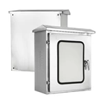 Caixa elétrica em aço inoxidável com duas portas