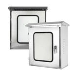 Caixa de distribuição estanque em aço inoxidável