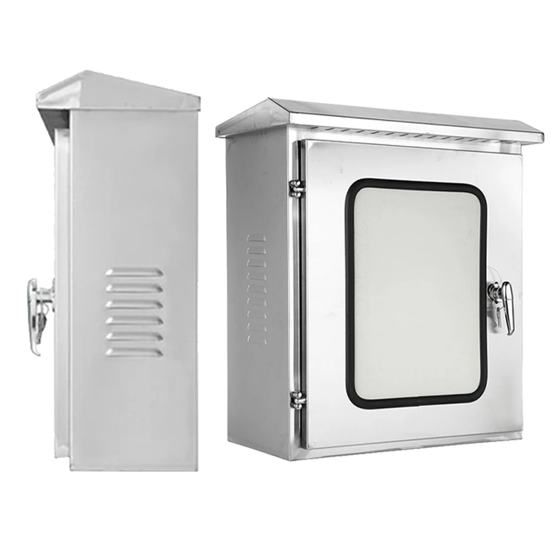 Armário elétrico de aço inoxidável para montagem em superfície