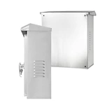 Caixa de distribuição em aço inoxidável com proteção contra surtos