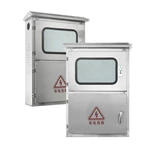 Caixa de aço inoxidável para conexão à rede elétrica de painéis fotovoltaicos externos