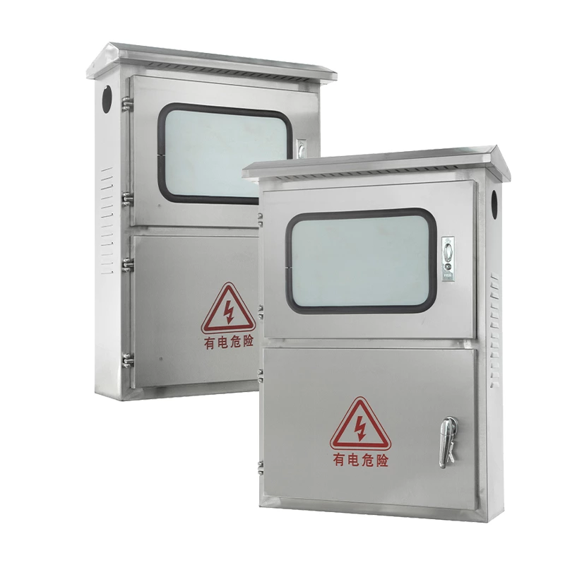 Gabinete de junção fotovoltaica em aço inoxidável