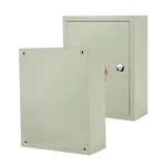 Caixa elétrica com orelhas de fixação para montagem na parede