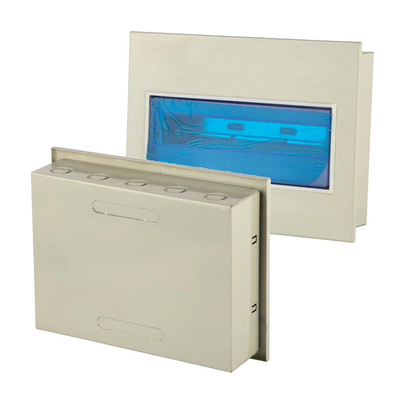 Caixa de disjuntores metálicos múltiplos