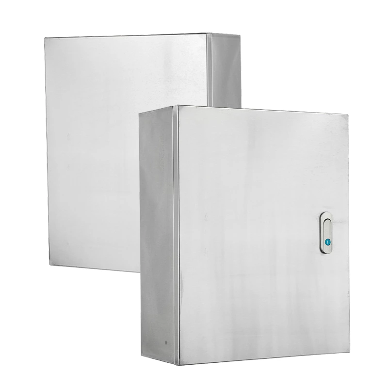 Caixa estanque em aço inoxidável com fechadura