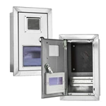 Caixa de junção de parede em aço inoxidável para medidor