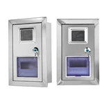 Caixa de parede para medidor de eletricidade em aço inoxidável