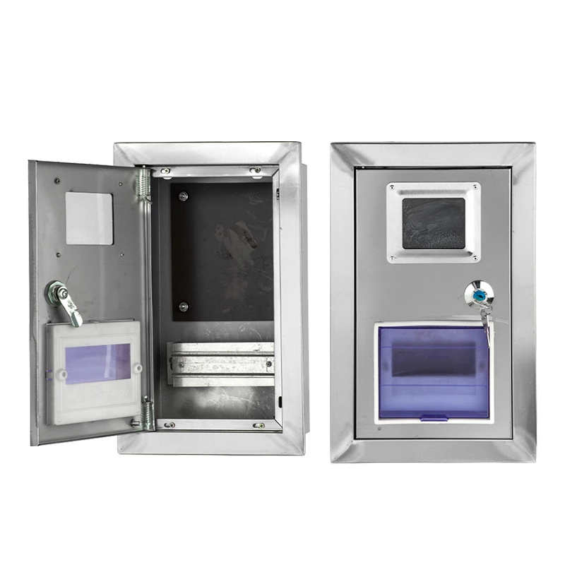 Medidor monofásico de parede em aço inoxidável