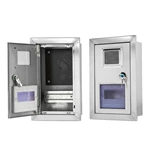 Caixa de medidor de distribuição de aço inoxidável para montagem na parede