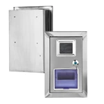 Caixa de medidor elétrico embutida na parede em aço inoxidável