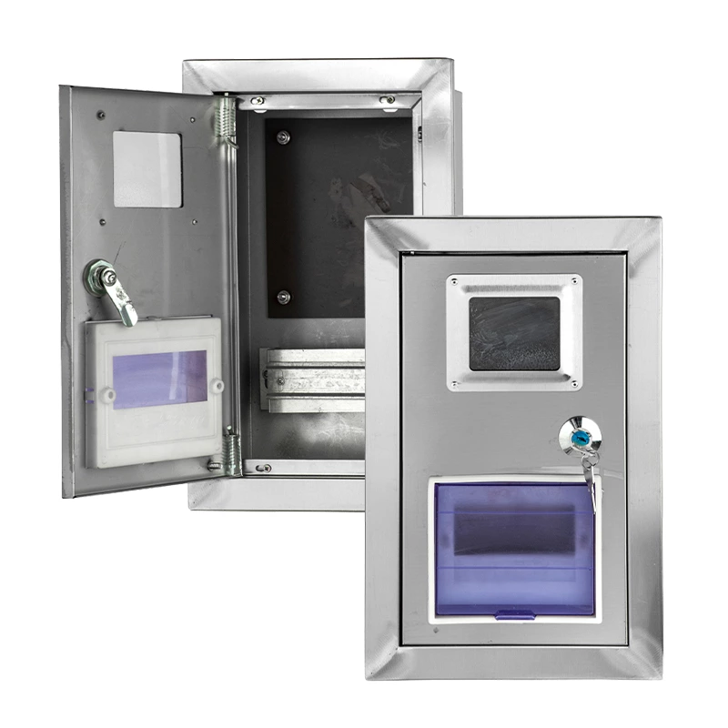 Caixa de medidor de parede em aço inoxidável para uso externo