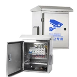 Caixa de monitoramento externo com furos para montagem