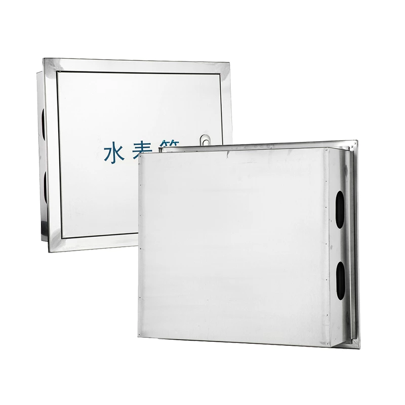 Caixa para medidor de água em aço inoxidável, unidade.