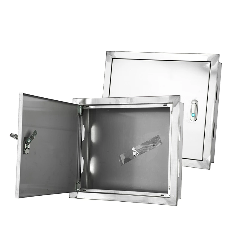Caixa de medidor de água em aço inoxidável acessível