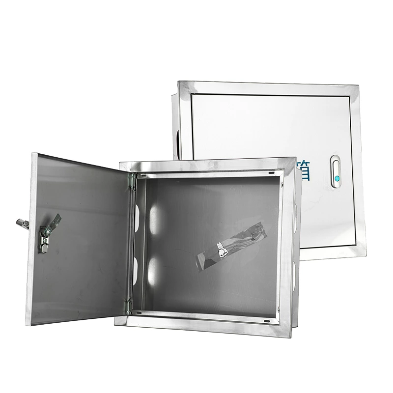 Caixa de medidor de água residencial em aço inoxidável